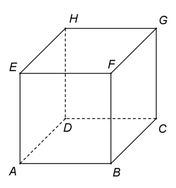 Figura 1: cubul ABCDEFGH.
