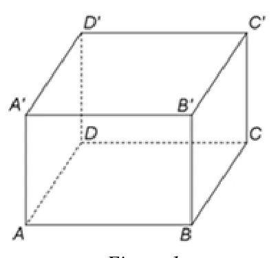 Figura 1: paralelipipedul dreptunghic ABCDA'B'C'D'.