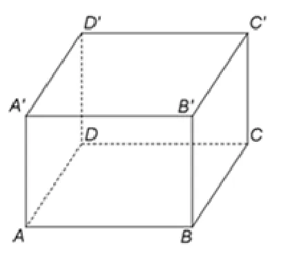 Figura 1: paralelipipedul dreptunghic ABCDA'B'C'D'.